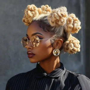 Braided Bantu knots 