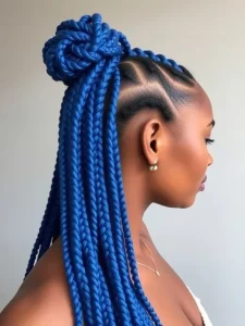 Blue Box Braids