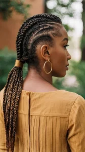 Low Pony Box Braids