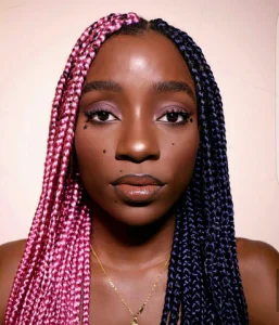 Two-Hue Box Braids