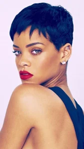 Rihanna short buzz cut